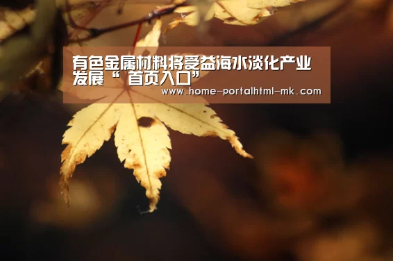 有色金属材料将受益海水淡化产业发展“ 首页入口”(图4) 首页入口